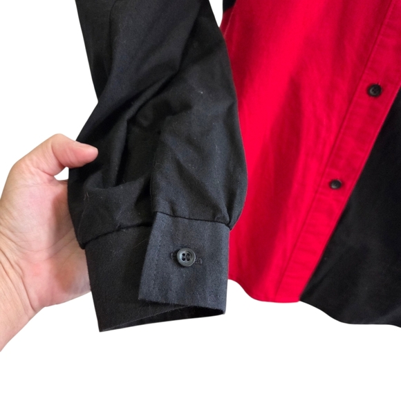 Roper Womans Vintsge Red and Black Button Down Shirt Size XL - Picture 5 of 7